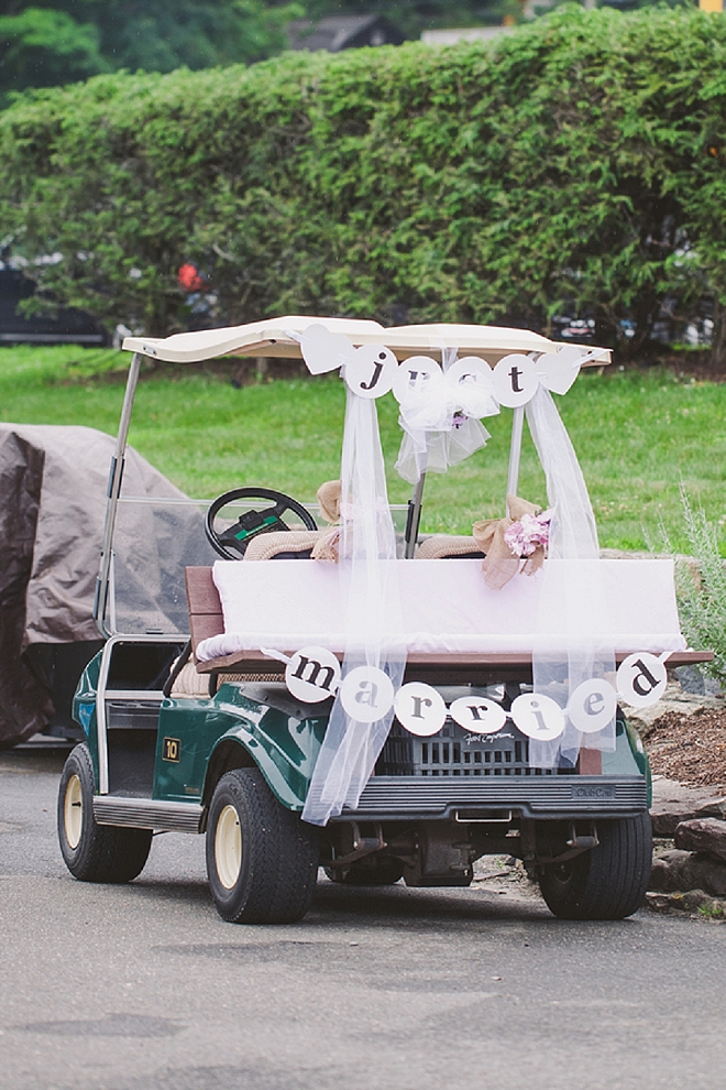 What's better than a Just Married golf cart?! Nothing!!