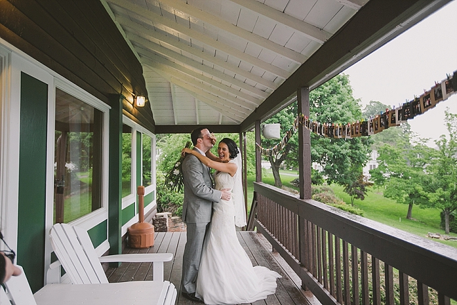 We're in love with this Mr. and Mrs. and their stunning lakeside wedding!