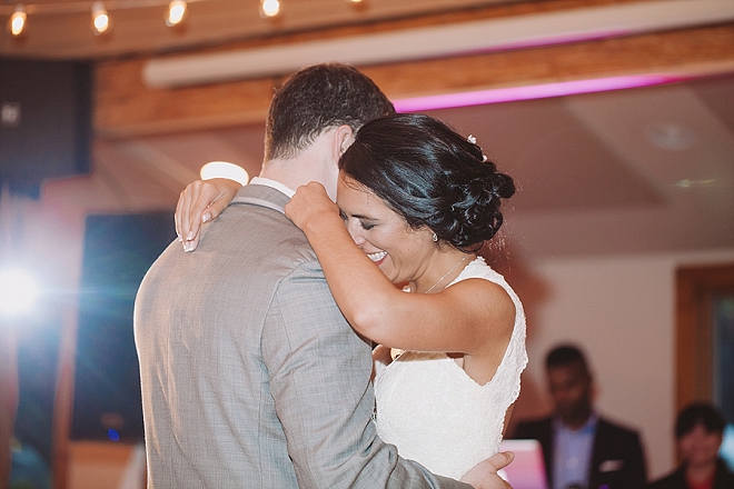 Super sweet first dance as Mr. and Mrs!