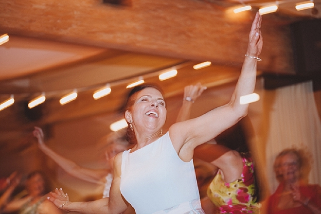How fun is this Bride's Mother during their flash mob reception?! LOVE!