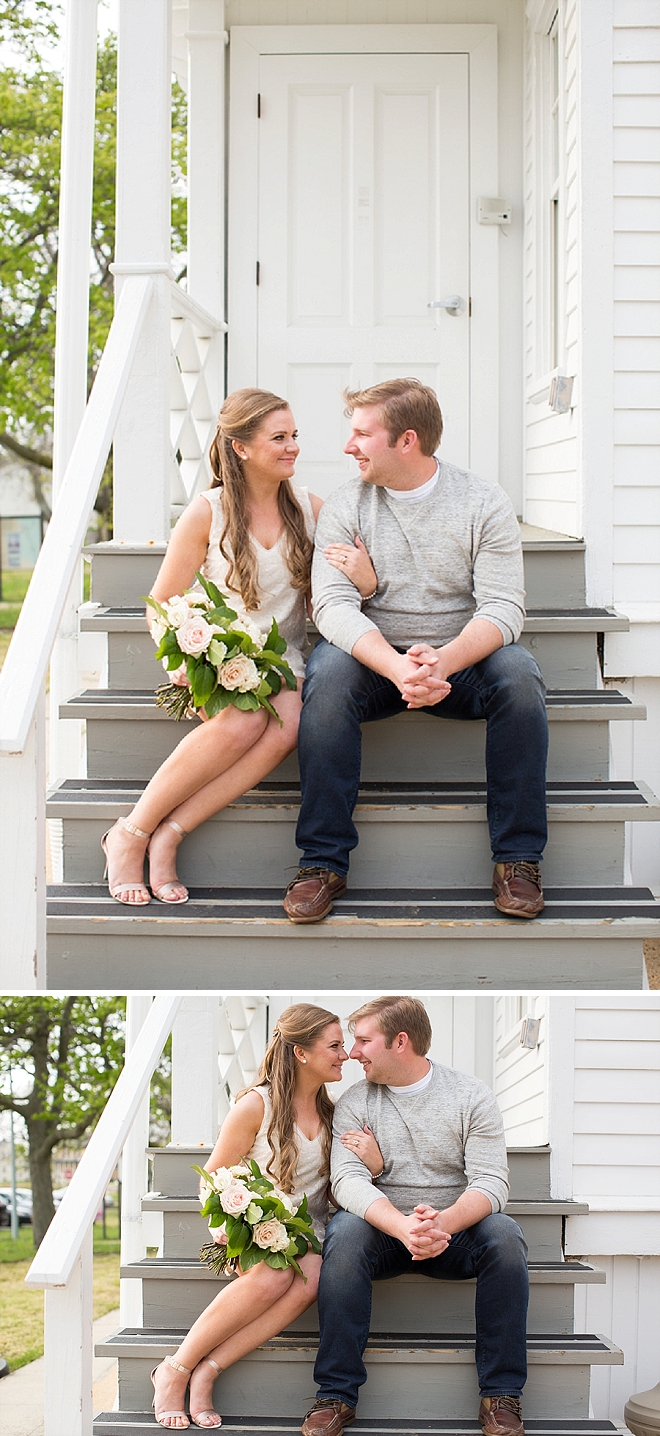 We love this darling engagement session with bouquets, pups and love!