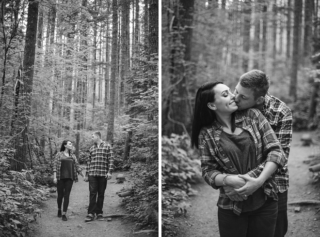 We're crushing on this darling lake side engagement session!