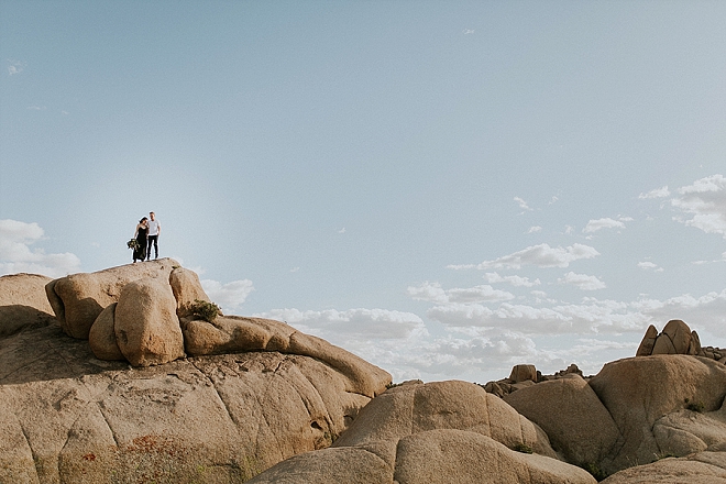 We're swooning over this super romantic desert engagement!