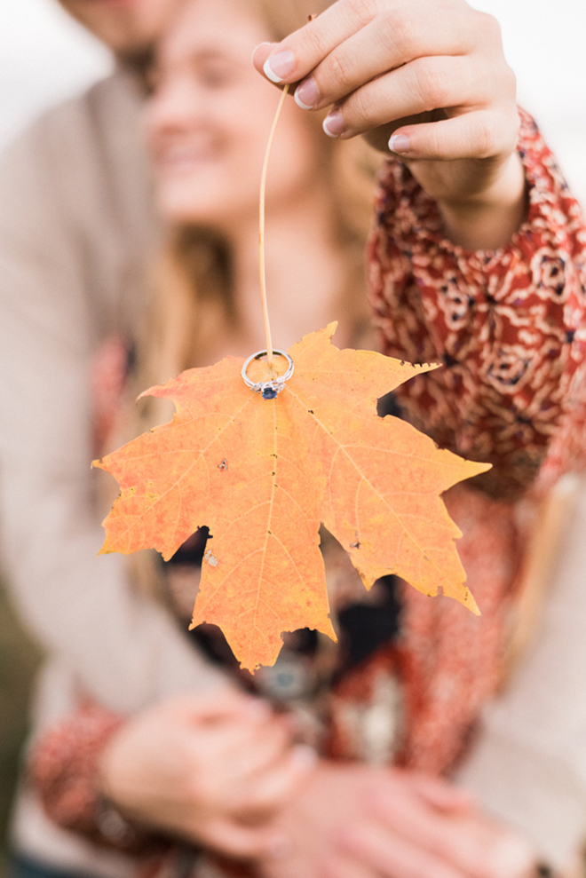Gorgeous fall engagement snap from Juicebeats Photography