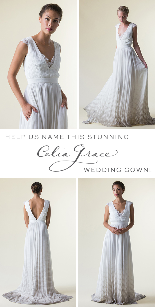 Help Us Name This Gorgeous 2017 Celia Grace Wedding Dress