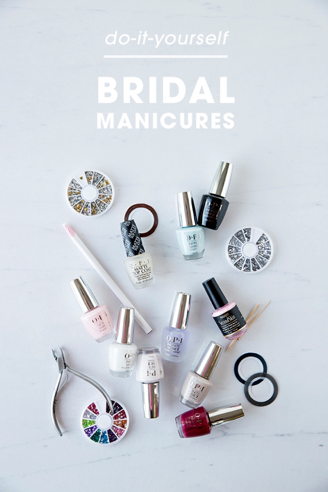 DIY your own bridal manicure, we'll show you how!