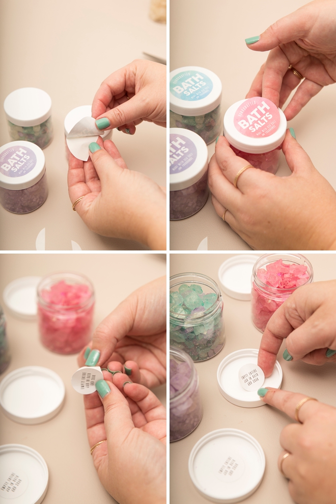 You HAVE to see these gorgeous, giant sparkling bath salts, learn how to easy they are to make!