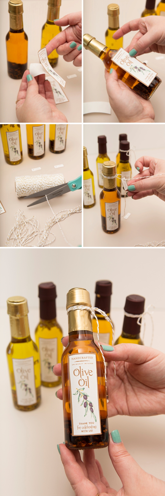 Wow Your Guests With These DIY Infused Olive Oil Wedding Favors