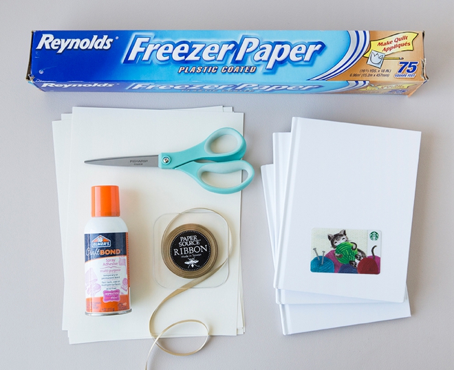 Learn how to make your own photo transfer journal, it only takes a few minutes!