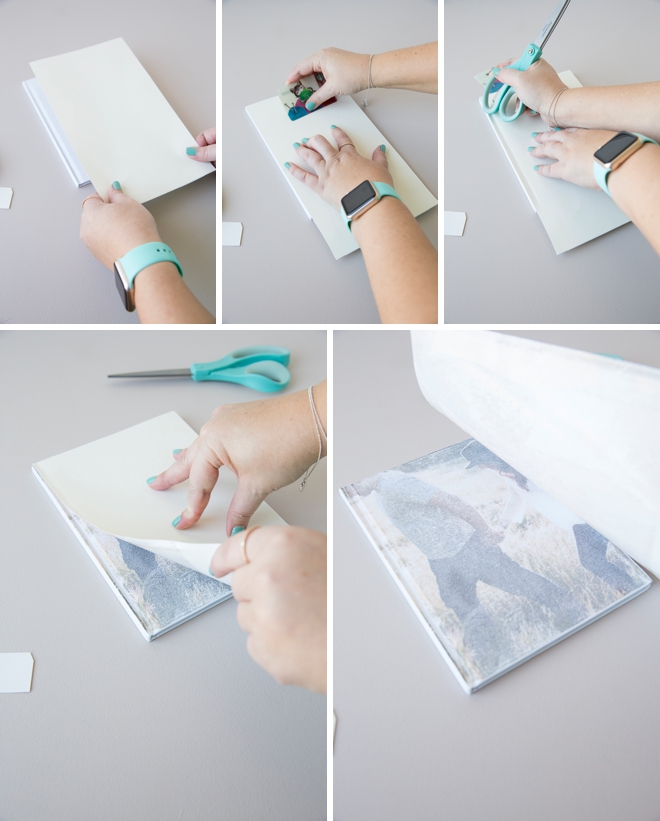 Learn how to make your own photo transfer journal, it only takes a few minutes!