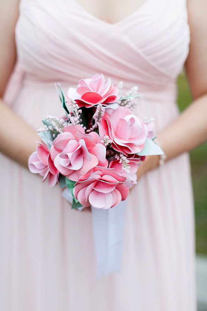 Can you believe the Bride DIY'd all of the fake flowers at her wedding?! Amazing!