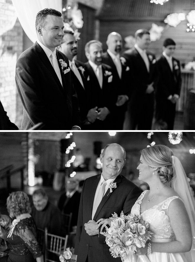 Such a sweet snap of the Bride and Groom walking down the aisle!