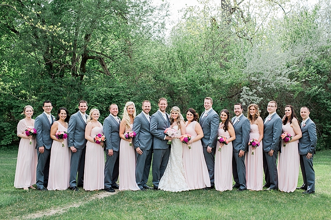 We love this Bride Groom and their super cute bridal party!