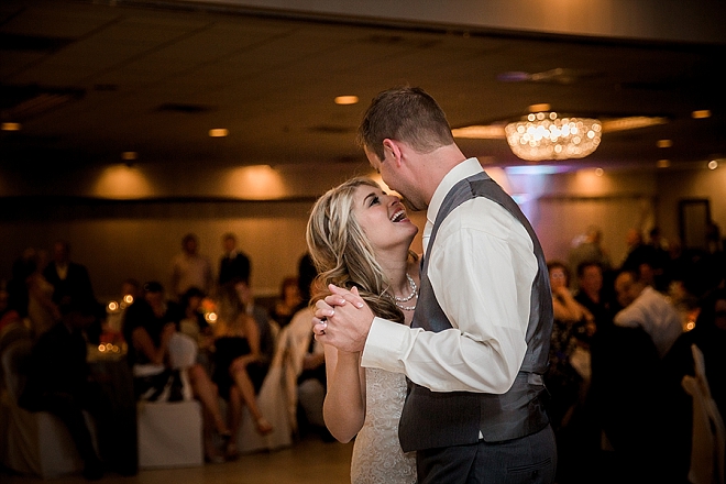 Such a darling photo of the Mr. and Mrs. first dance!