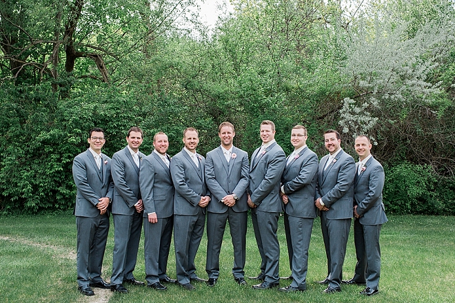 We love this sweet snap of the Groom and his Groomsmen before the ceremony!