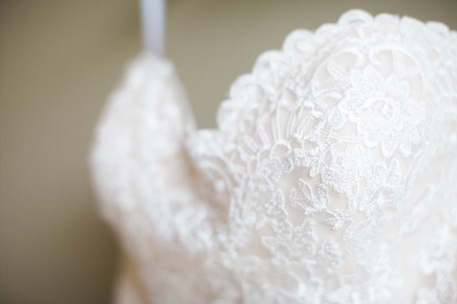 We love this close up shot of this beautiful Bride's dress!