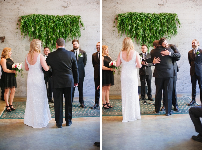 Swooning over this couple's super sweet ceremony!