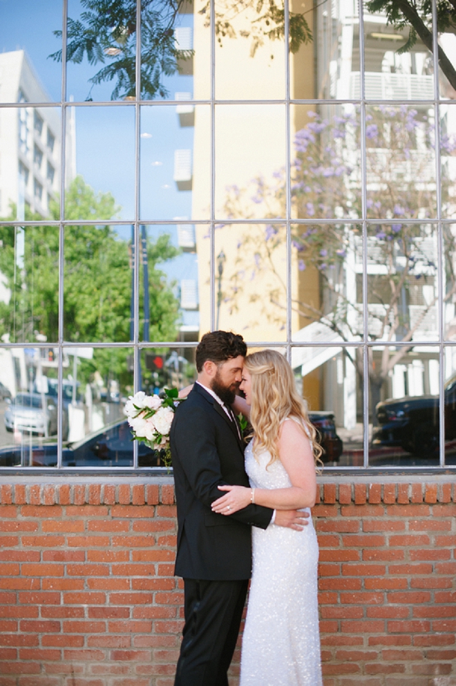 We are swooning over this gorgeous Mr. and Mrs. and their amazing loft wedding!