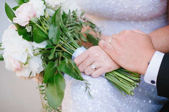 We love this snap of the Mr. and Mrs. and their ring shot!