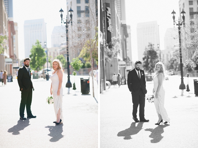We are swooning over this gorgeous Mr. and Mrs. and their amazing loft wedding!