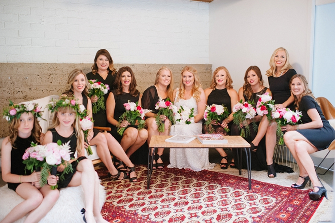 We love this Bride and her gorgeous wedding party!