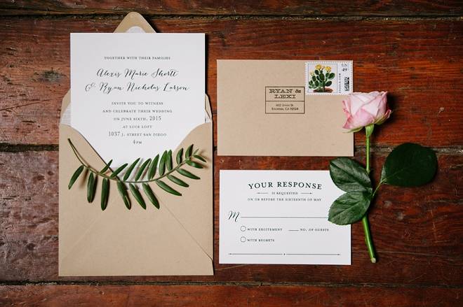 We're crushing on this darling invitation suite!