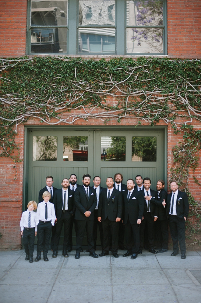 Great shot of the Groom and Groomsmen before the ceremony!