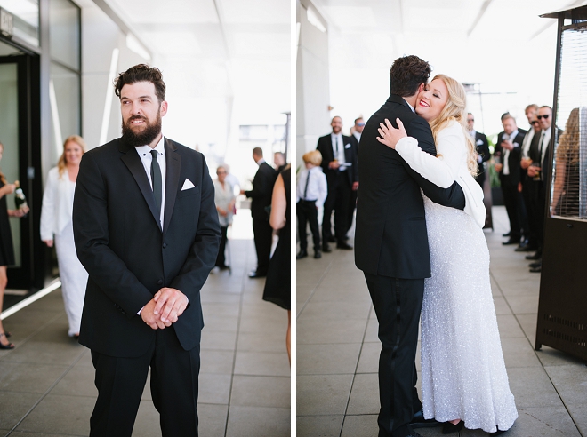 Such a sweet first look between the soon-to-be Mr. and Mrs!