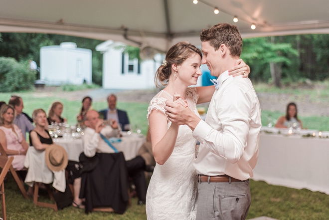 We love this sweet first dance as Mr. and Mrs!