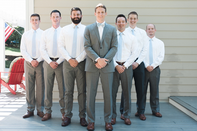 Great snap of the Groom and his Groomsmen before the wedding ceremony!