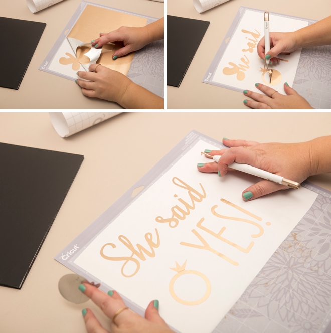 Learn how to quickly make a cute She Said Yes sign to bring along for your proposal!
