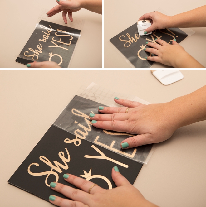 Learn how to quickly make a cute She Said Yes sign to bring along for your proposal!