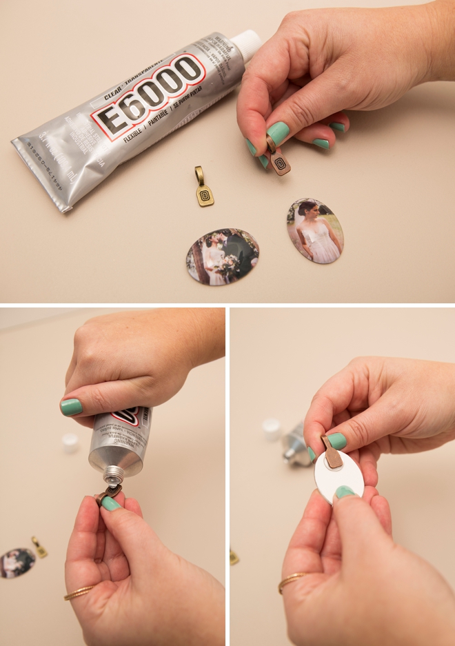 Learn how to make these darling mini-photo ornaments... great for wedding photos!