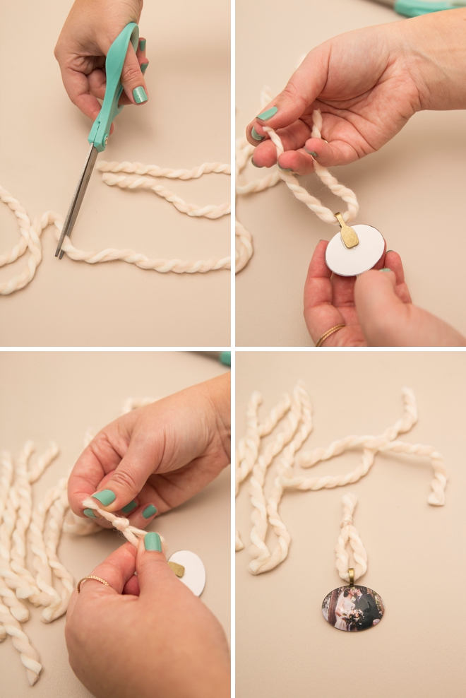 Learn how to make these darling mini-photo ornaments... great for wedding photos!