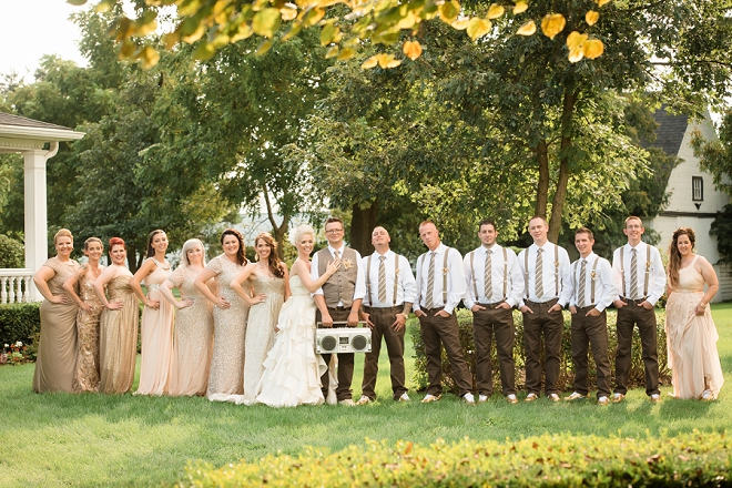We love this couple and their gorgeous wedding party!