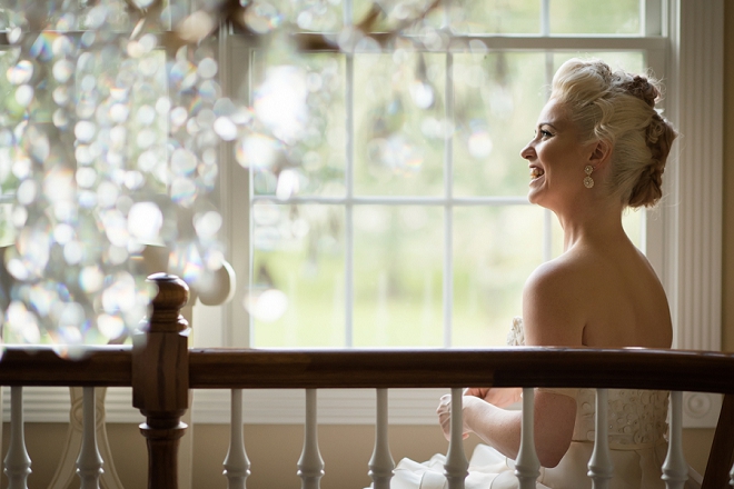 Stunning snap of the beautiful bride before the ceremony!