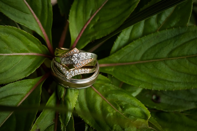 We love this couple's gorgeous ring shot!