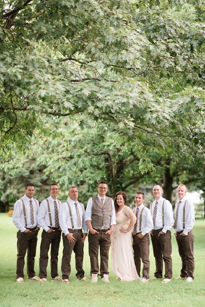 The Groom and his Groomsmen before the ceremony!
