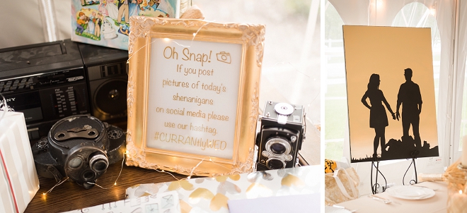 So many cute details at this stunning wedding!