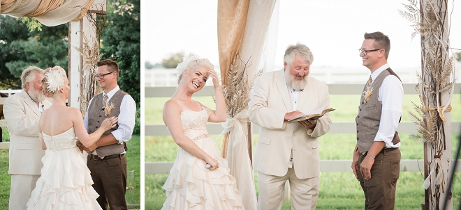 Swooning over this couple's stunning outdoor ceremony!