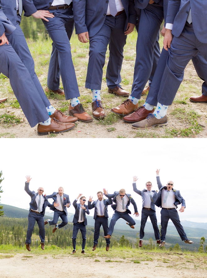 Great shot of the Groom and his Groomsmen before the ceremony!