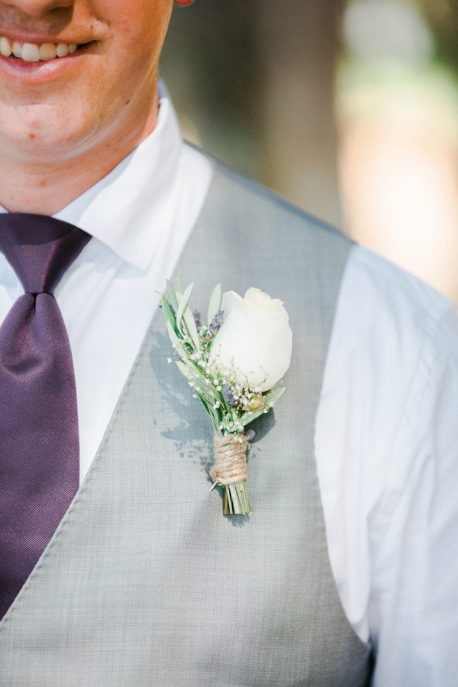 The handsome Groom before the ceremony!