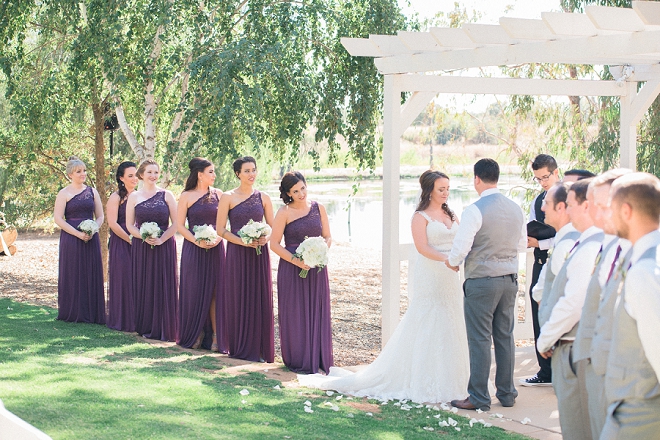 We love this stunning outdoor wedding ceremony!