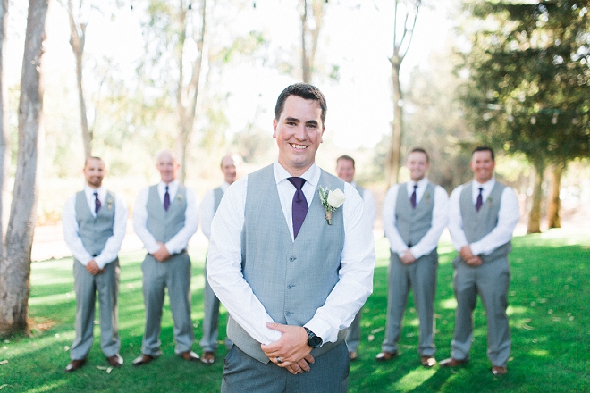 The handsome Groom and his Groomsmen before the ceremony!