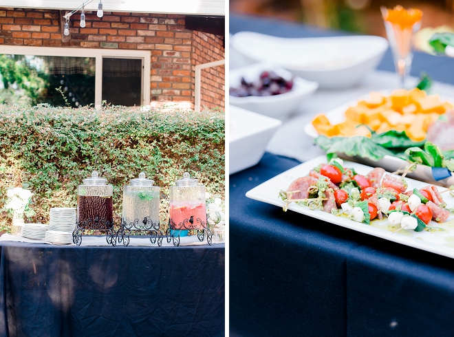 This Bride's family handmade all of the food for their wedding!