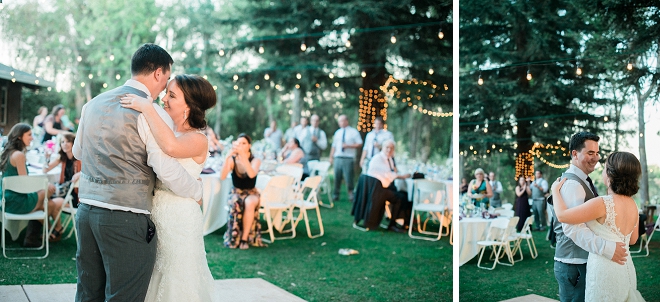 Super sweet first dance as Mr. and Mrs!