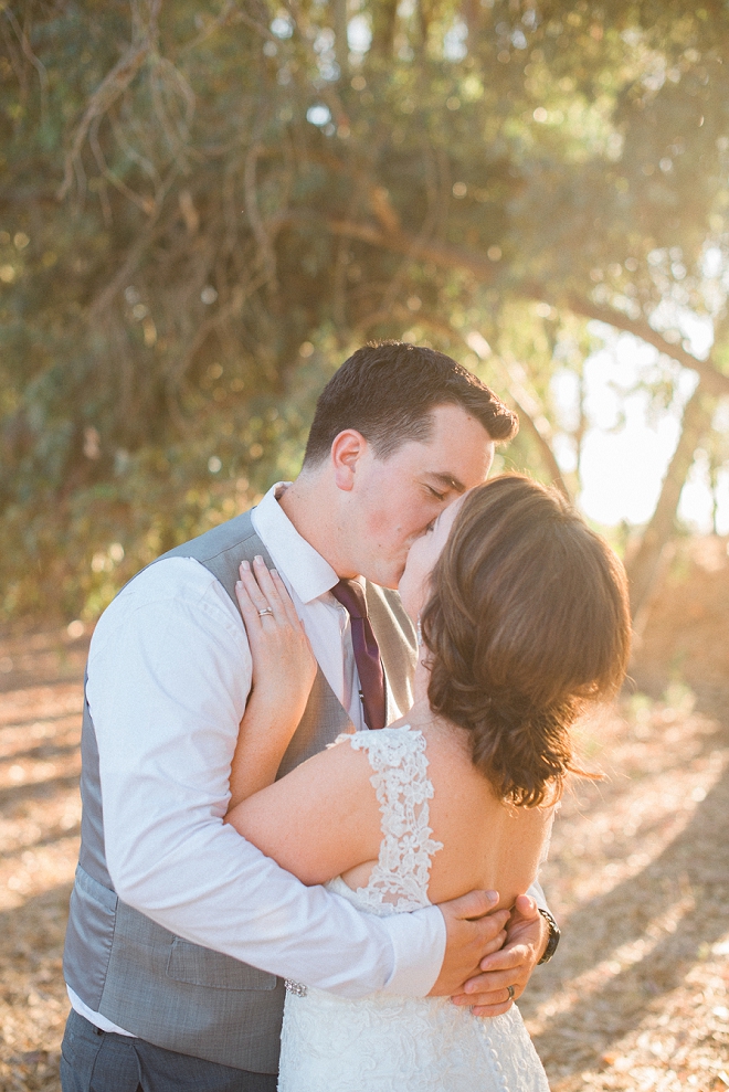We're in love with this couple's stunning outdoor wedding and handmade details!