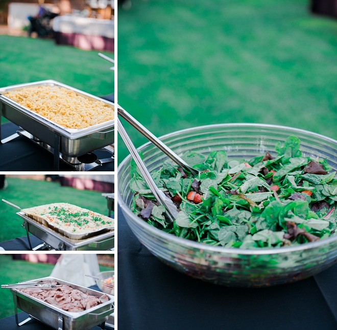 This Bride's family handmade all of the food for their wedding!