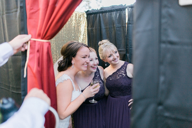 Fun snap of the Bride and her Bridesmaid's having fun in the photobooth!