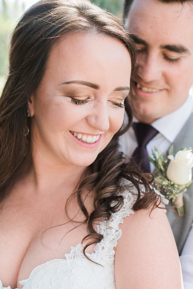 We love this couple's darling outdoor wedding with handmade details!